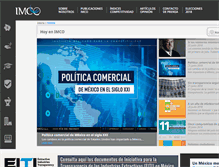 Tablet Screenshot of imco.org.mx